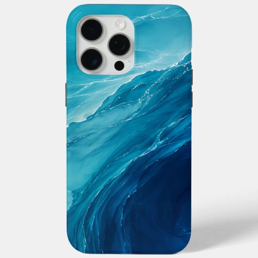 Coques Case-Mate iPhone Flux d'Océan Turquoise de Luxe (Verso)