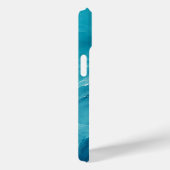 Coques Case-Mate iPhone Flux d'Océan Turquoise de Luxe (Verso / Droite)