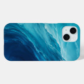 Coques Case-Mate iPhone Flux d'Océan Turquoise de Luxe (Verso (horizontal))