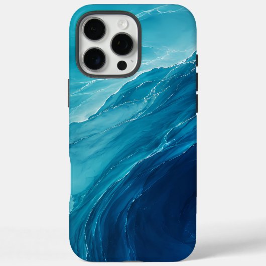 Coques Case-Mate iPhone Flux d'Océan Turquoise Luxueux (Verso)