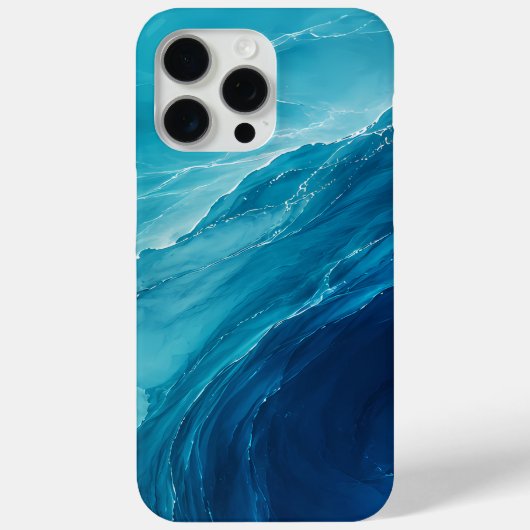 Coques Case-Mate iPhone Flux d'Océan Turquoise Luxueux (Verso)