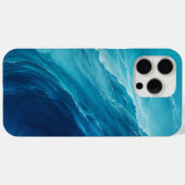 Coques Case-Mate iPhone Flux d'Océan Turquoise Luxueux (Verso (horizontal))