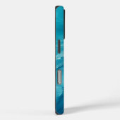 Coques Case-Mate iPhone Flux d'Océan Turquoise Luxueux (Verso / Droite)