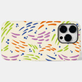 Coques Case-Mate iPhone Flux en bleu, orange, violet, vert et crème (Verso (horizontal))