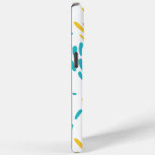 Coques Case-Mate iPhone Flux en turquoise et jaune (Verso / Droite)