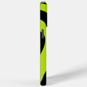 Coques Case-Mate iPhone Flux et reflux 4 - Vert citron (Verso / Droite)