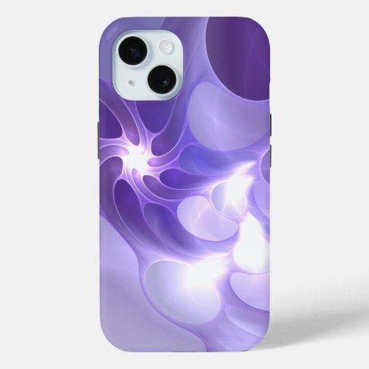 Coques Case-Mate iPhone Flux lumineux Purple Abstrait Lumineuse (Verso)