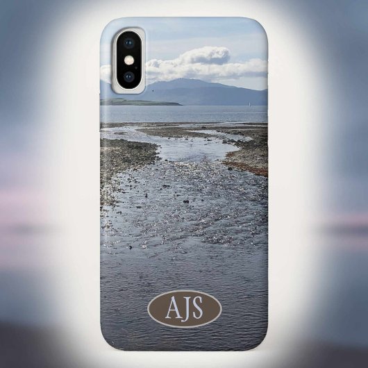 Coques Case-Mate iPhone Flux, mer et vue sur l'île d'Arran
