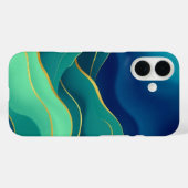 Coques Case-Mate iPhone Flux verdoyant : Un paysage Abstrait (Verso (horizontal))