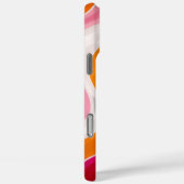 Coques Case-Mate iPhone Flux vibrant | Monogramme initial rétro funky  (Verso / Droite)