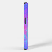 Coques Case-Mate iPhone Flux vif bleu et rose (Verso / Droite)