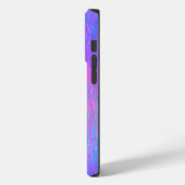 Coques Case-Mate iPhone Flux vif bleu et rose (Verso / Gauche)
