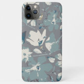 Coques Case-Mate iPhone Flux Vine gris bleu crème Flore Impression (Dos)