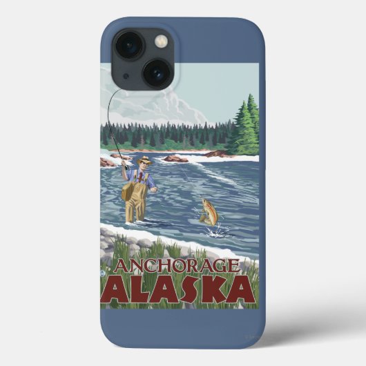 Coques Case-Mate iPhone Fly Fisherman - Anchorage, Alaska (Verso)