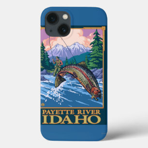 iPhone 13 Coque Fly Fishing Scene - Payette River, Idaho