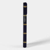 Coques Case-Mate iPhone Foi Chic Lion de Juda Beige Navy Or Couronnes (Verso / Droite)