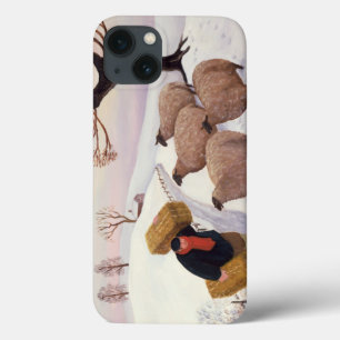 iPhone 13 Case Foin de transport aux moutons en hiver