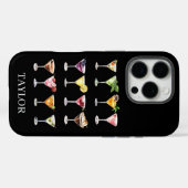 Coques Case-Mate iPhone Folie Martini Monogrammée (Verso (horizontal))