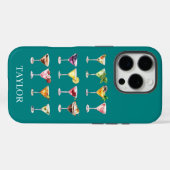 Coques Case-Mate iPhone Folie Martini Monogrammée (Verso (horizontal))