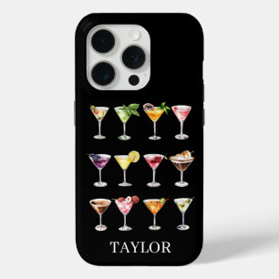 Coque iPhone 15 Pro Folie Martini Monogrammée