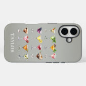 Coques Case-Mate iPhone Folie Martini Monogrammée (Verso (horizontal))