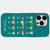 Coques Case-Mate iPhone Folie Martini Monogrammée (Verso (horizontal))