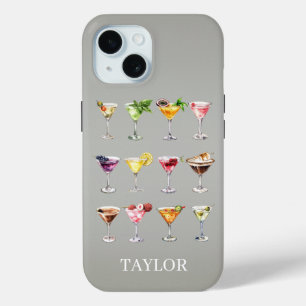 Coque Pour iPhone 15 Folie Martini Monogrammée