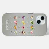 Coques Case-Mate iPhone Folie Martini Monogrammée (Verso (horizontal))