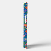 Coques Case-Mate iPhone Folk Art Style Floral sur bleu iPad Mini Case (Verso / Droite)