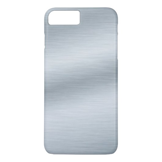 Coques Case-Mate iPhone Fond à l'aspect argent brossé (Dos)