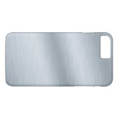 Coques Case-Mate iPhone Fond à l'aspect argent brossé (Dos (Horizontal))