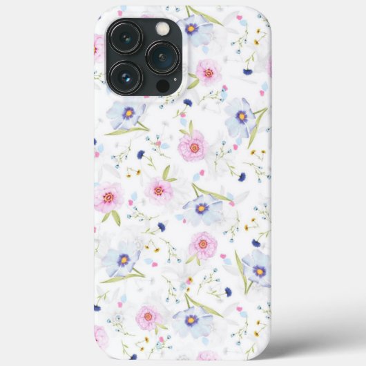 Coques Case-Mate iPhone Fond à motif floral- (Verso)