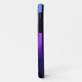 Coques Case-Mate iPhone Fond abstrait bleu et violet (Dos/Gauche)