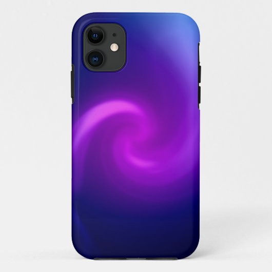 Coques Case-Mate iPhone Fond abstrait bleu et violet (Dos)