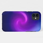 Coques Case-Mate iPhone Fond abstrait bleu et violet (Dos (Horizontal))