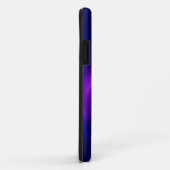 Coques Case-Mate iPhone Fond abstrait bleu et violet (Dos/Droite)
