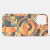 Coques Case-Mate iPhone Fond-abstrait-orange-bleu (Verso (horizontal))