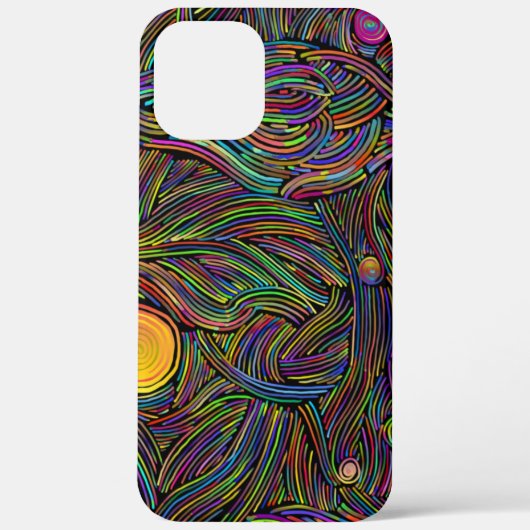 Coques Case-Mate iPhone Fond-abstrait-psychedelique (Verso)