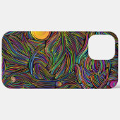 Coques Case-Mate iPhone Fond-abstrait-psychedelique (Retour (horizontal))