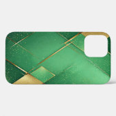 Coques Case-Mate iPhone Fond Abstrait Vert Élégant Avec Paillettes (Verso (horizontal))