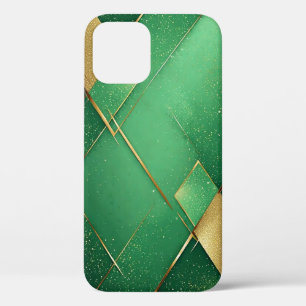 Case-Mate iPhone Case Fond Abstrait Vert Élégant Avec Paillettes