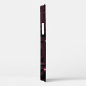 Coques Case-Mate iPhone fond de circuit de micro-puce rose, 3d, ab (Verso / Droite)