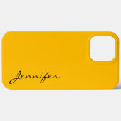 Coques Case-Mate iPhone Fond de couleur ambre (Verso (horizontal))
