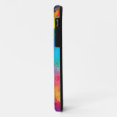 Coques Case-Mate iPhone Fond de couleur fantaisie motif abstrait (Dos/Gauche)