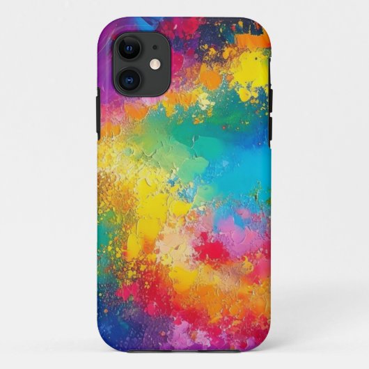 Coques Case-Mate iPhone Fond de couleur fantaisie motif abstrait (Dos)