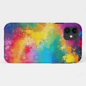 Coques Case-Mate iPhone Fond de couleur fantaisie motif abstrait (Dos (Horizontal))