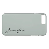 Coques Case-Mate iPhone Fond de couleur gris cendré (Dos (Horizontal))