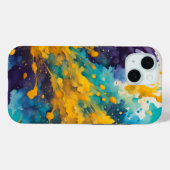 Coques Case-Mate iPhone Fond de éclaboussures d'aquarelle (Verso (horizontal))