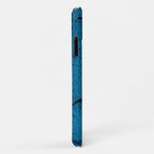 Coques Case-Mate iPhone Fond de mur fissuré bleu (Dos/Droite)
