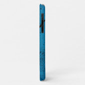 Coques Case-Mate iPhone Fond de mur fissuré bleu (Dos/Gauche)